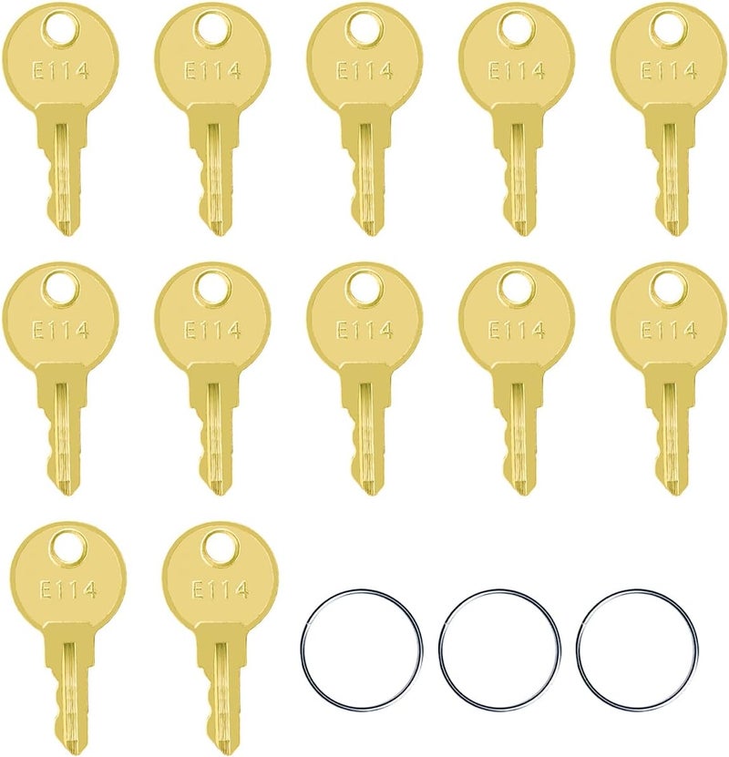 TERESRY 12 Pack E114 Toilet Paper Dispenser Key, Toilet Tissue Dispensers & Soap Key Replacement - Image 1